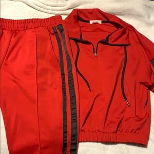 red garage tracksuit